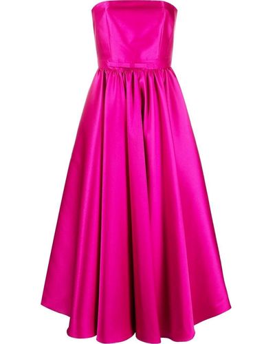 Blanca Vita Loop-detail Pleated Dress - Pink