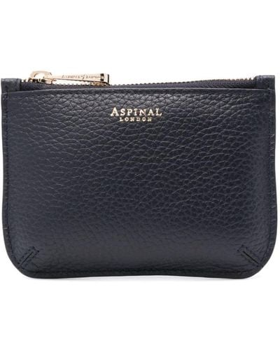 Aspinal of London Small Ella Leather Pouch - Blue