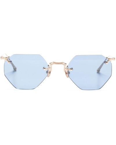 Matsuda Geometric-frame Rimless Sunglasses - Blue