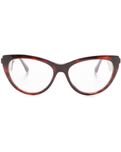 Etro Cat-Eye-Brille mit Logo - Braun