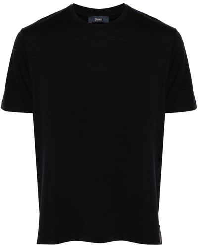 Herno Camiseta con cuello redondo - Negro