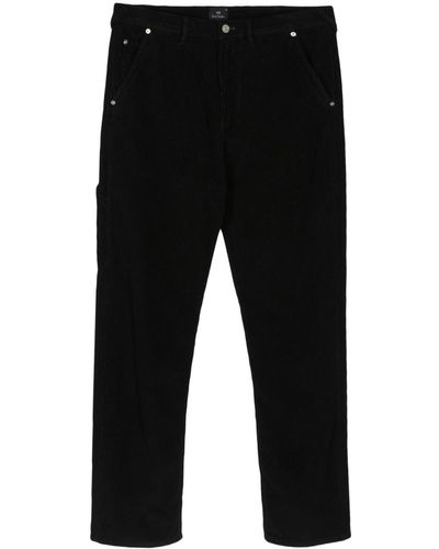 PS by Paul Smith Straight-leg Corduroy Trousers - Black