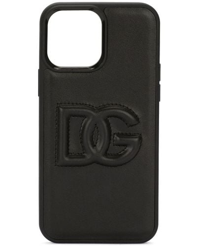 Dolce & Gabbana Dg-logo Iphone 13 Pro Max Case - Black