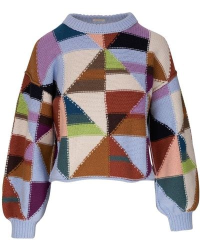 Mother The Skipper Bell Sweater - Blue