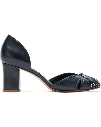 Sarah Chofakian Sarah Leather Court Shoes - Black