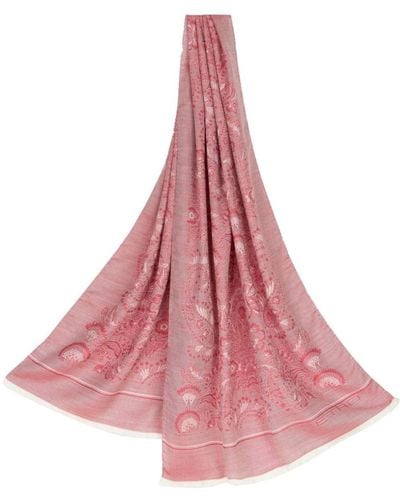 Etro Paisley-print Jacquard Scarf - Pink