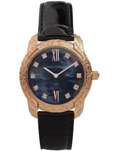 Dolce & Gabbana Reloj DG7 Gattopardo de 40mm - Negro