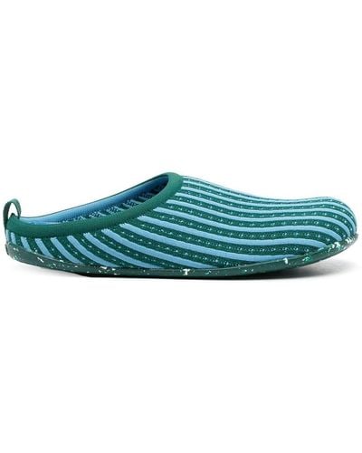 Camper Wabi Rib-knit Slippers - Green