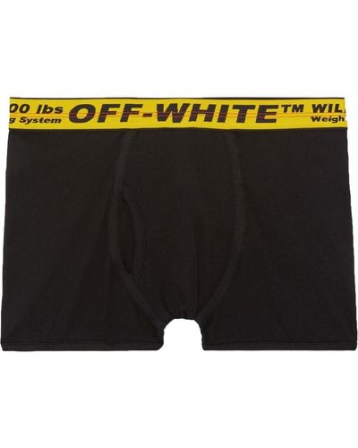 Off-White c/o Virgil Abloh Boxer Classic Industrial à bande logo - Noir