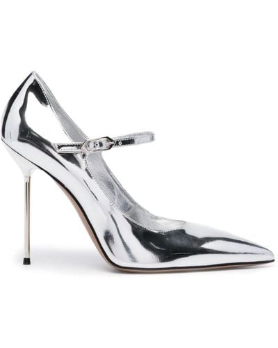 Paris Texas Livia 11mm Leather Court Shoes - White