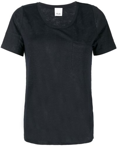 Allude T-shirt semi trasparente - Blu