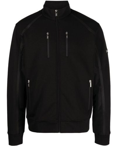 Karl Lagerfeld Logo-appliqué Panelled Jacket - Black