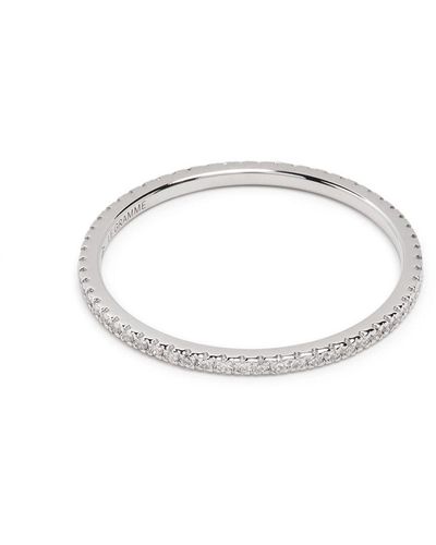 Le Gramme 18kt White Gold 1g Diamond Pavé Ring - Metallic