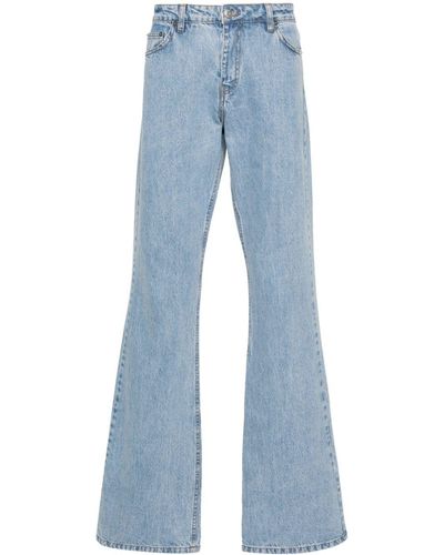 Coperni Straight-Leg-Jeans mit Logo-Patch - Blau