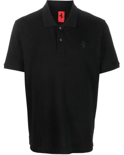 Ferrari Prancing Horse Polo Shirt - Black