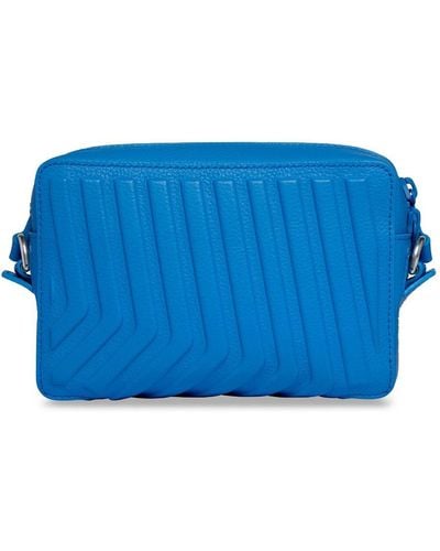 Balenciaga Car Leather Camera Bag - Blue