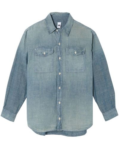 RE/DONE X Pamela Anderson Chambray Shirt - Blue