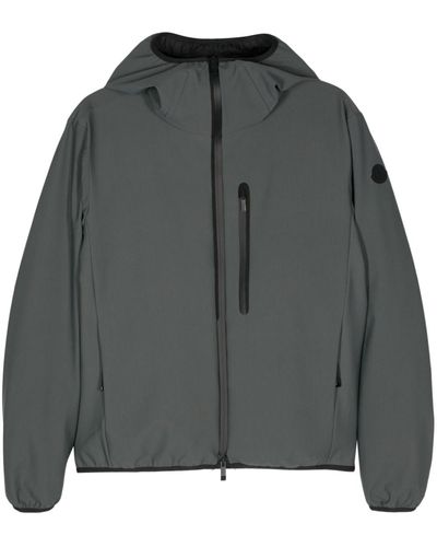Moncler Lausfer Hooded Down Jacket - Gray