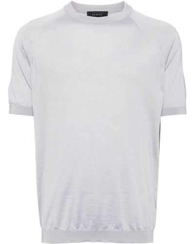 Sease T-shirt en maille à manches raglan - Blanc