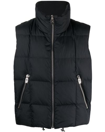 DSquared² Icon Funnel-neck Quilted Down Gilet - Black
