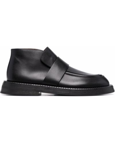 Marsèll Alluce Slip-on Leather Boots - Black