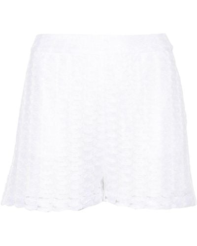 Missoni Shorts de punto flojo - Blanco