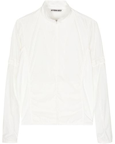 Hyein Seo Mock-neck zip-up jacket - Weiß