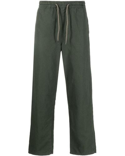 A.P.C. Drawstring Cotton Track Trousers - Green
