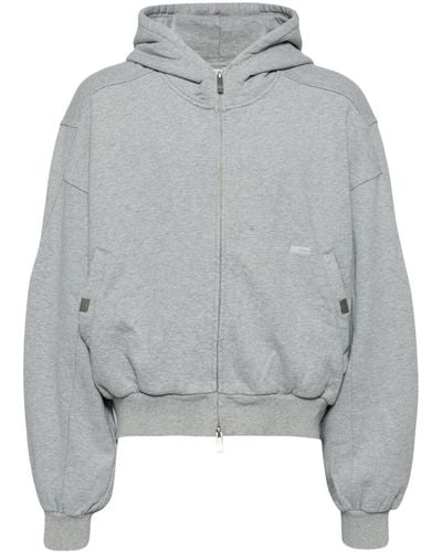 C2H4 Zip-up cotton hoodie - Grau