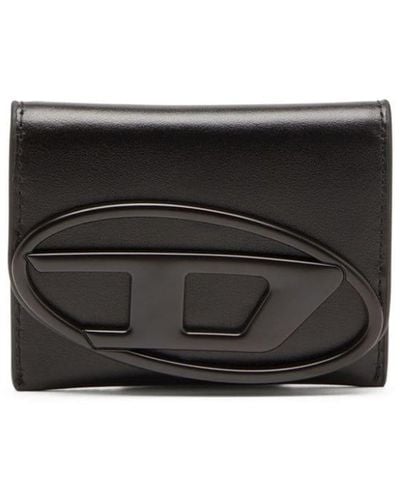 DIESEL Holi-d Leather Cardholder - Black