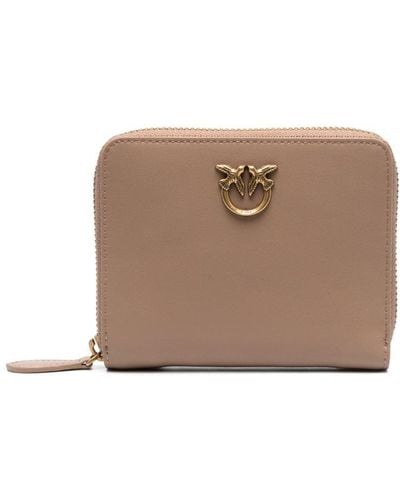 Pinko Taylor Leather Wallet - Bruin