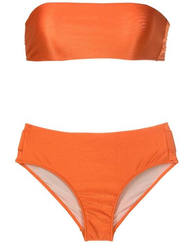 Adriana Degreas Bikini à détail appliqué - Orange