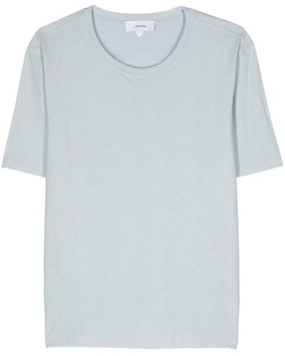 Lardini Crew-neck Cotton T-shirt - Blue