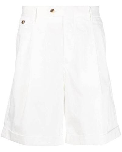 Lardini Shorts con pieghe - Bianco