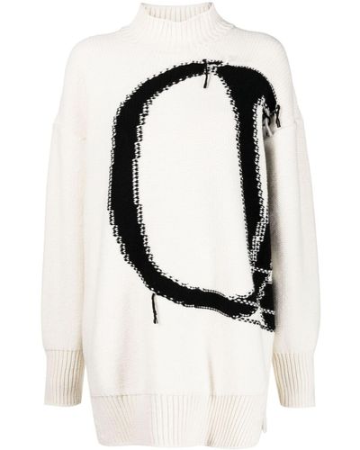 Off-White c/o Virgil Abloh Ow Maxi Logo Sweater - Black
