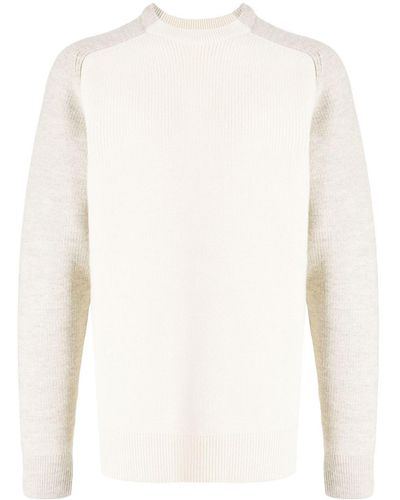 OAMC Two-tone Wool Jumper - White