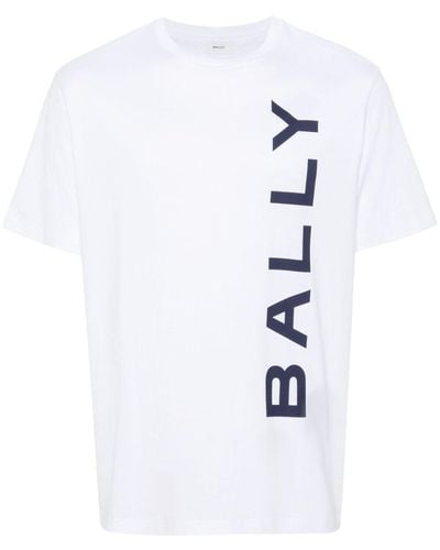 Bally T-shirt Met Logoprint Van Biologisch Katoen - Wit