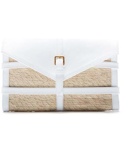 Altuzarra Watermill Envelope-design Clutch Bag - White