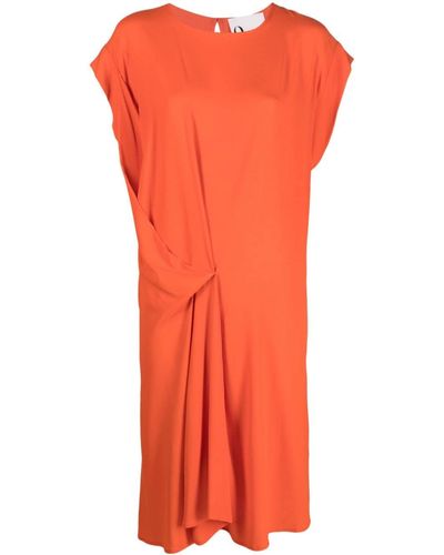 8pm Gerafftes Kleid - Orange