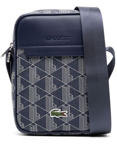 Lacoste The Blend Logo-patch Messenger Bag - Blue