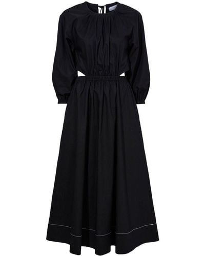 PROENZA SCHOULER WHITE LABEL Nora Backless Poplin Dress - Black