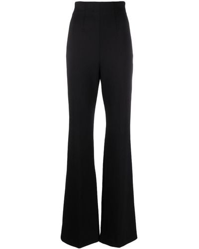 Sportmax High-waist Flared Trousers - Black