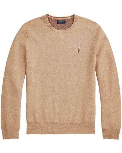 Polo Ralph Lauren Polo Pony-embroidered Jumper - Natural