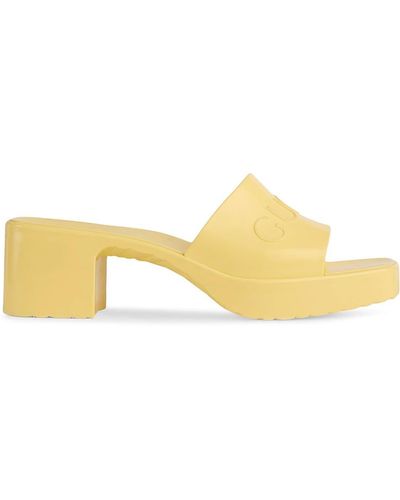 Gucci Rubber Slide - Yellow