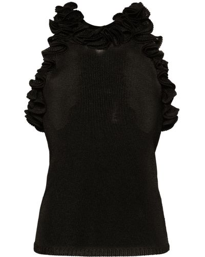 Zimmermann Matchmaker ruffle neck top - Nero