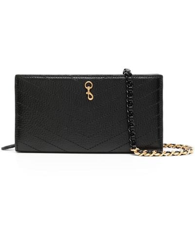 Rebecca Minkoff Soft Leather Wallet-on-chain - Black