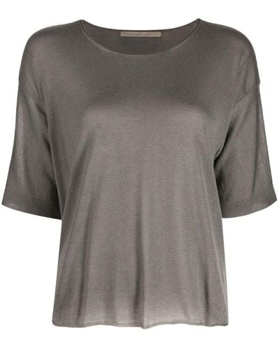 Transit Round-neck Ribbed-cuff T-shirt - Grey