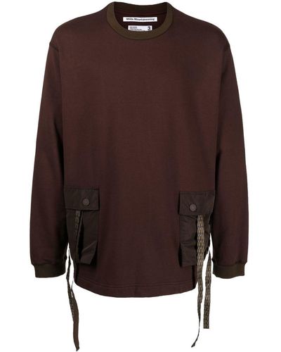 White Mountaineering Flap-pocket Detail Sweatshirt - Brown