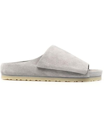 Fear Of God Slip-on Suede Slippers - White