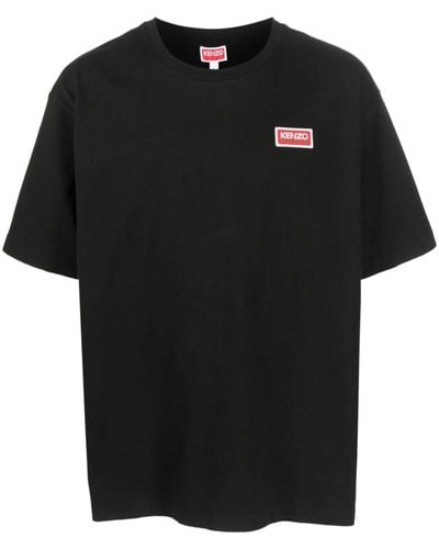 KENZO オーバーサイズコットンジャージーtシャツ - ブラック